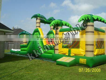 Jungle theme park bouncer combo bouncy outdoor party use