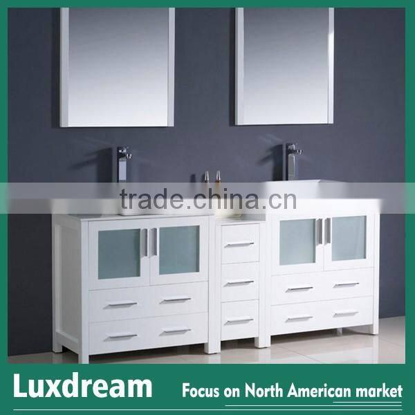 84'' wood bathroom vanity for heavy people use