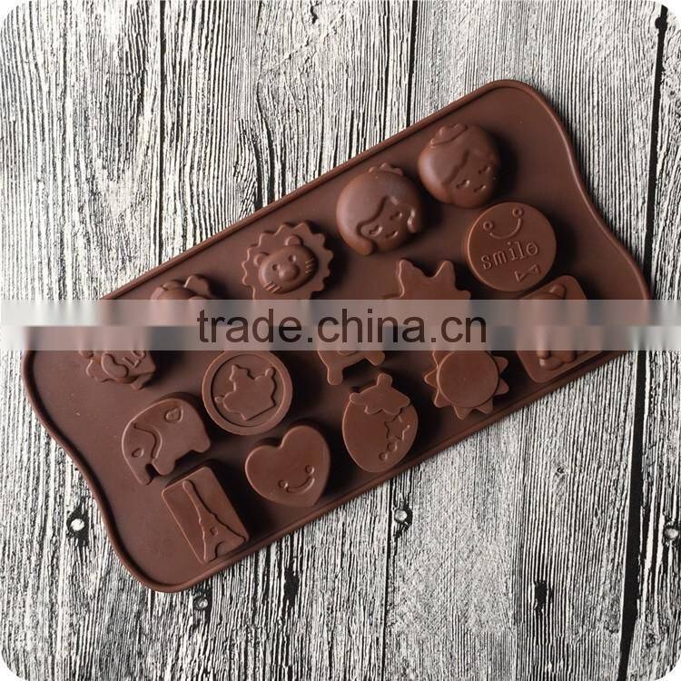 Lovely Multi Shapes Silicone Mould Chocolate Sugarcraft Cake Cookie Mold Baking Tool