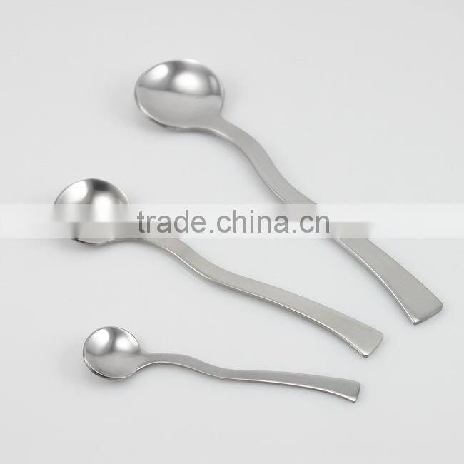 Mirror polish stainless unique spoons