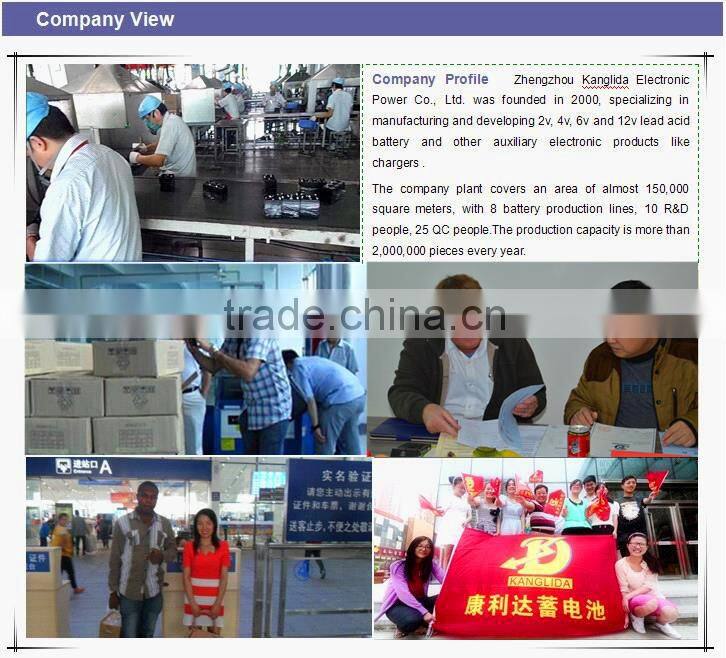 Kanglida 2015 hot sale 12v 2ah deep cycle solar battery manufucturer in China