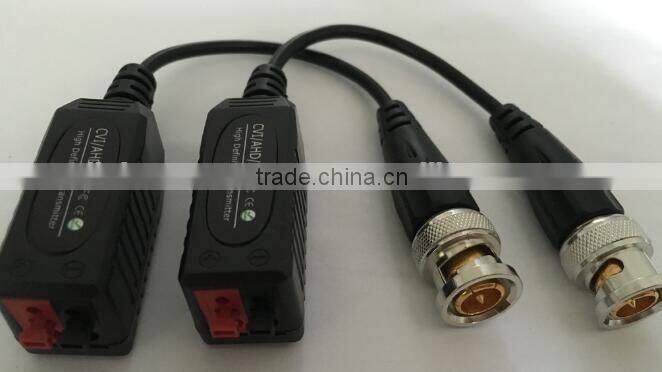 HD AHD CVI TVI single BNC video balun for CCTV security