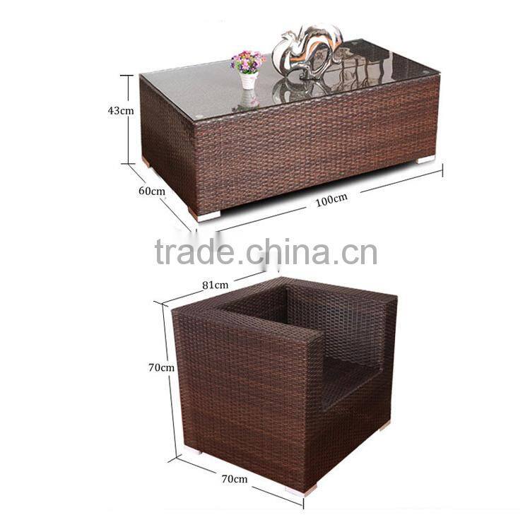 elegant aluminum furniture dining room for garden rattan sofa