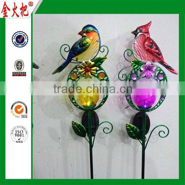 Direct Manufacturer metal bird garden light