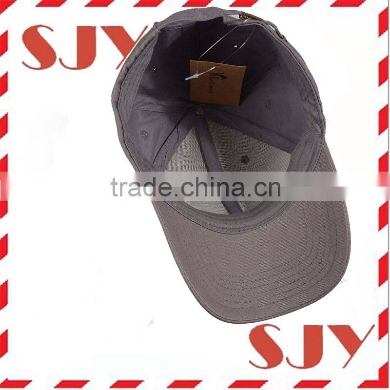 100% Cotton Metal Buckle Back Decoration Adjustable Baseball Cap