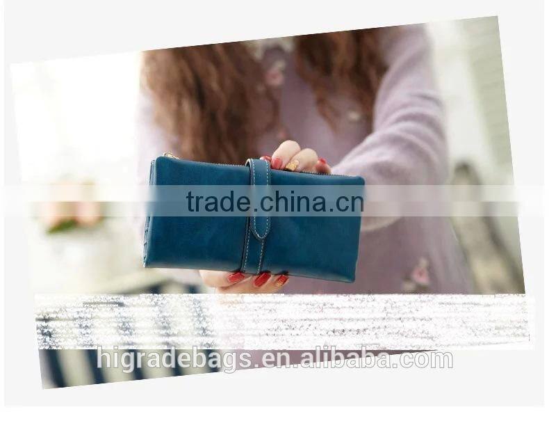 2015 new Fashion female pu leather wallet