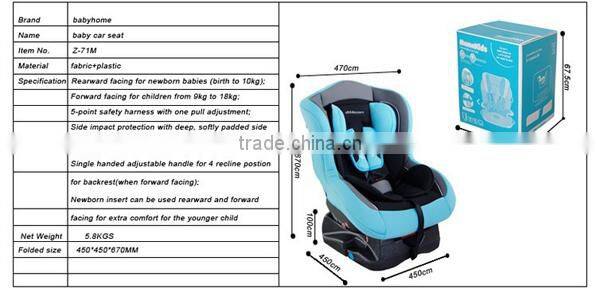 ECE R44/04 group 0+1 ECE R44/04 red car seat cushions for back pain