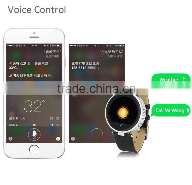 New Design Bluetooth Round Shape Android S365 Man Watch Support Multi-languages