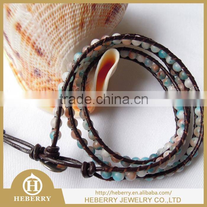 new fashion charging bracelet leather best gift to friends