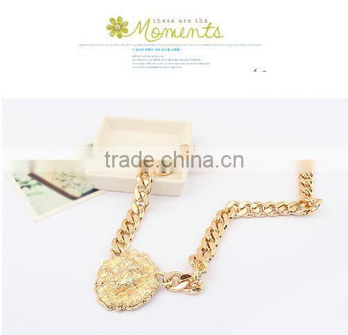 Top Quality Lion Head Choker Vintage Pendant Statement Necklace Women Necklaces & Pendants Fashion Necklaces for Women 201