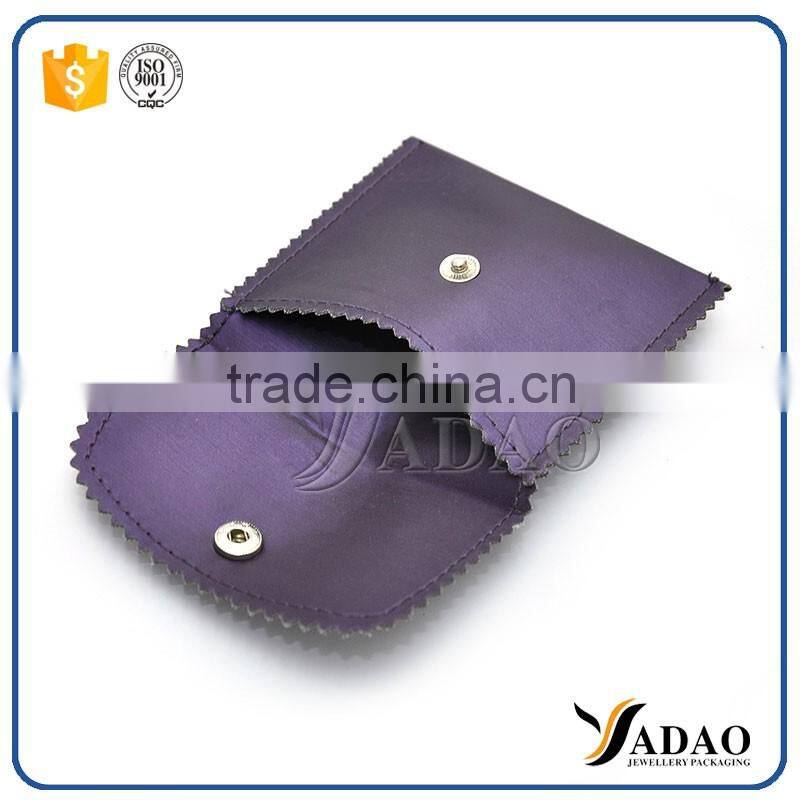button closure velvet packaging ring pouch