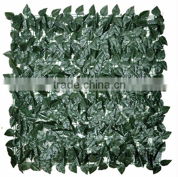 Green leaf barrier fence, artificial laurel fence