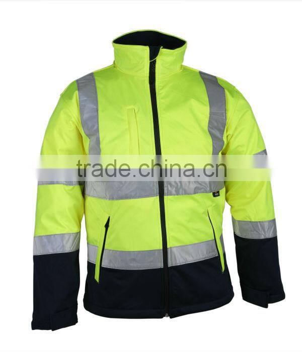 high visibility softshell jacket