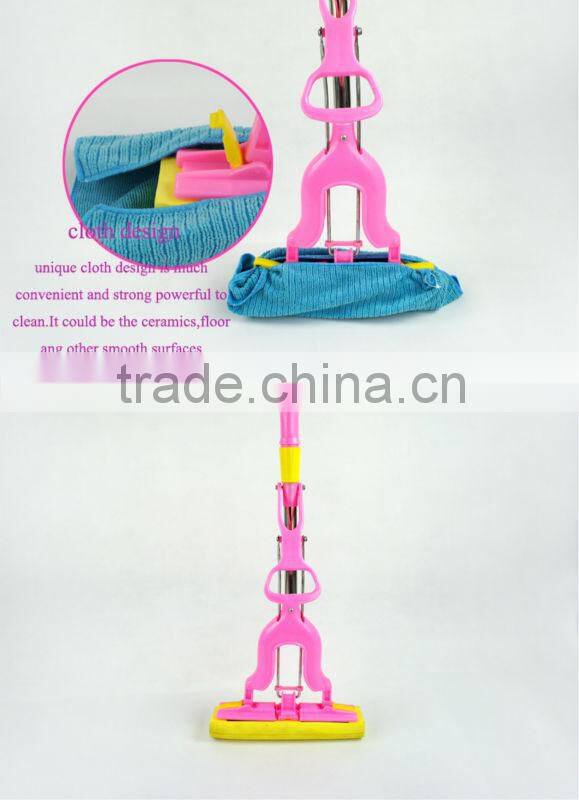 2014 newest design model folding hanndle mop for household cheaning