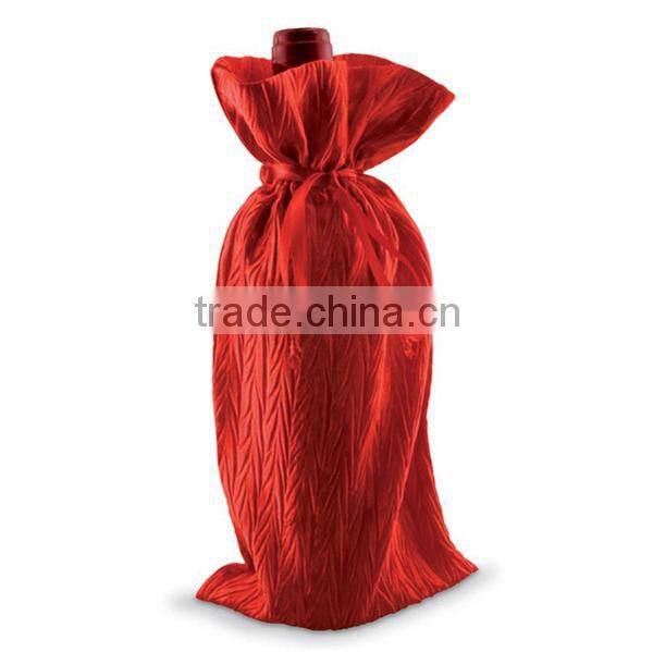 Satin Wine Bottle Bag