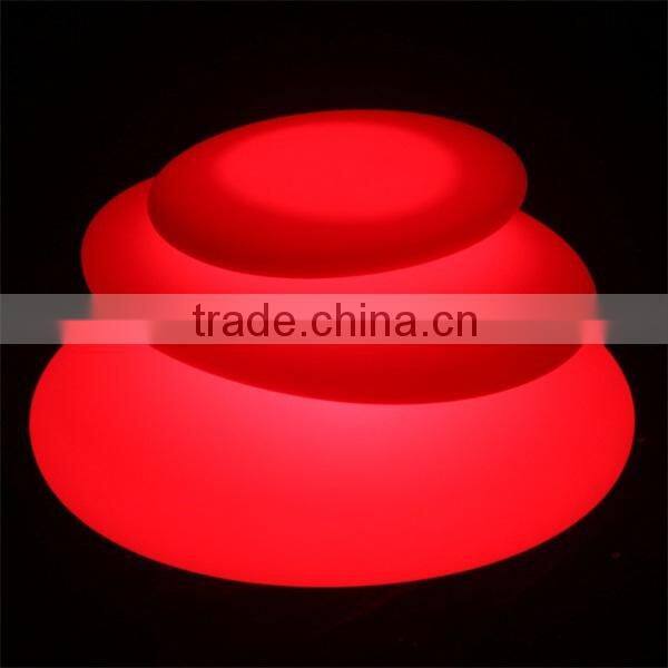 Multi color change rechargeable led stone shaped table lamps