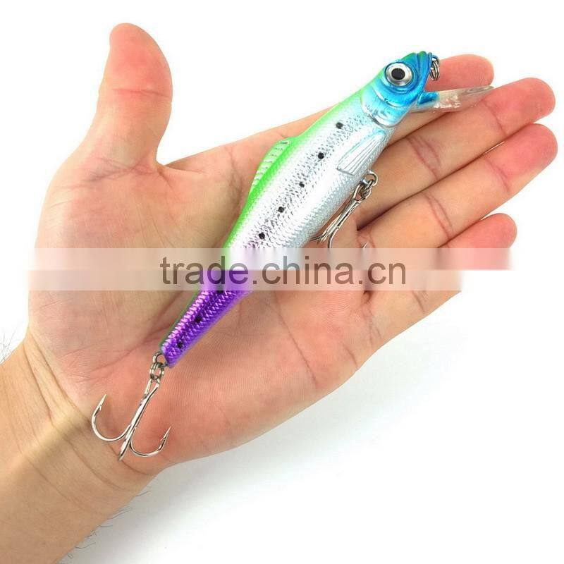 Minnow Fishing Lure 13cm/28.7g 2# hooks Hard Bait Pesca Fishing Baits artificial fishing tackle
