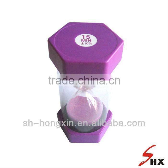 factory promotion plastic sand timer for 30 seconds to 30 minutes