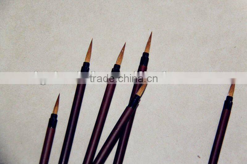 1pcs Professional Tellow wolf hair &Bamboo handle Writing brush