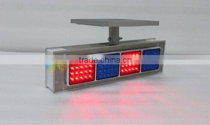 One Side Solar Powered Traffic Road Safety Flashing Warning Light for Road Work