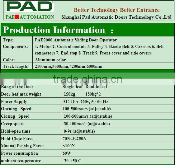 office design automatic sensor glass sliding door