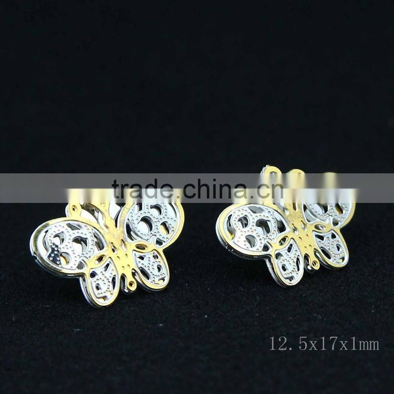 stud earrings with butterfly design earrings for wholesale