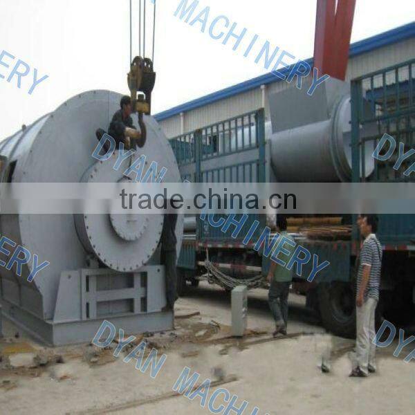 Waste Rubber Pyrolysis Plant Oil Refining Machine 10 Tone Per Day