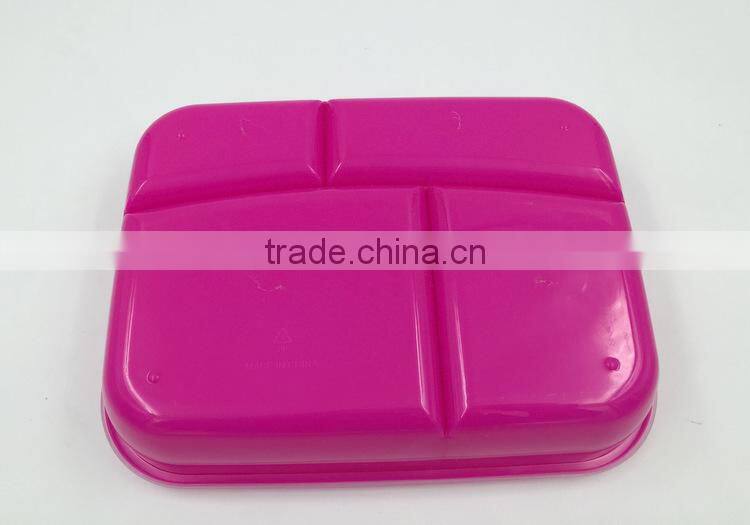 microwavable plastic food lunch box with transparent lid,rectangular bento lunch box,kids food container