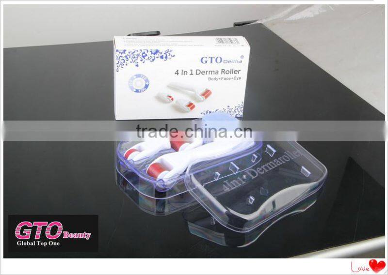 GTO derma roller microneedling 4 in 1 derma roller