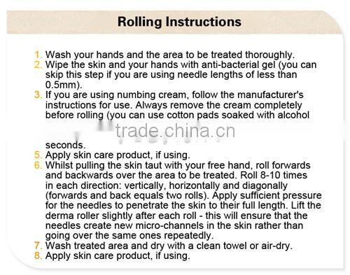 Derma Roller Micro Needle Therapy Skin Care Recovery Luxury Micro Needle Therapy Derma Roller Titanium Needles Anti-Ageing