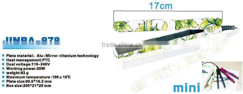 JB-878 mini travel hair straightener,hair iron