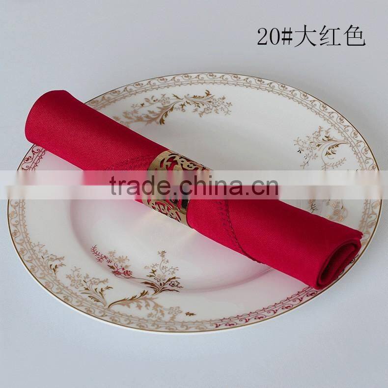 wholesale solid color 48x48cm table napkin for restaurant and party decoration