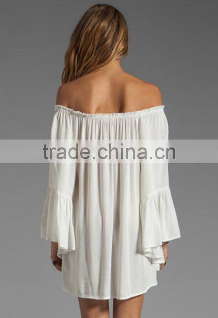 OVERSIZED LOW SHOULDER BEACH DRESS Full Sexy Beach Dress XXX Photos Loose Dress