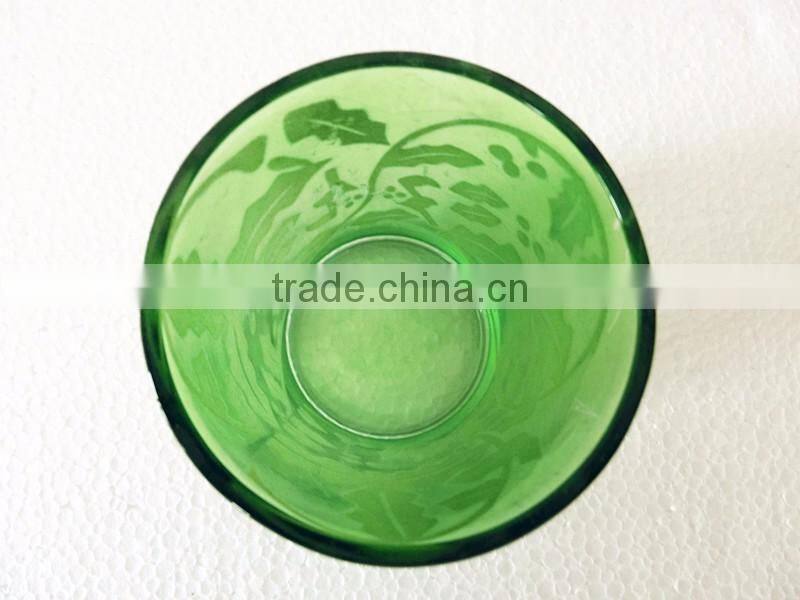 200ml fancy glass candle empty cup