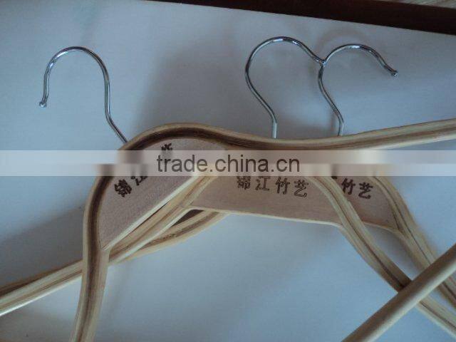 various sizes and logo Round bamboo hangers