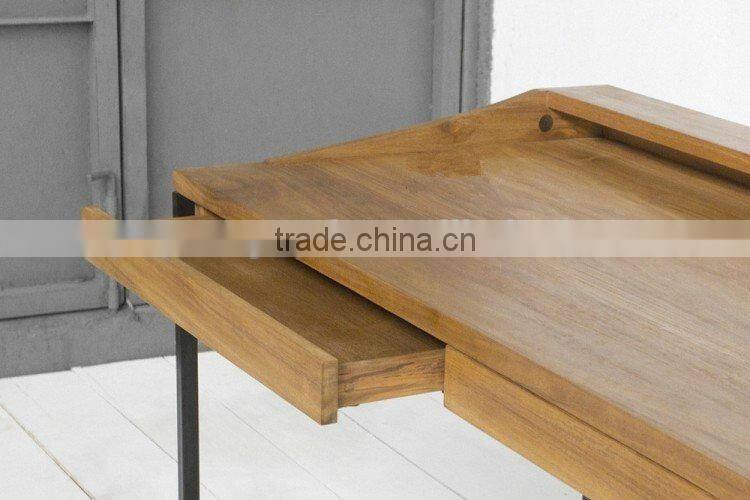 New Design Wholesale Natural vintage wooden bar cashier reception desk reception desk clothing store cashier station With Drawer