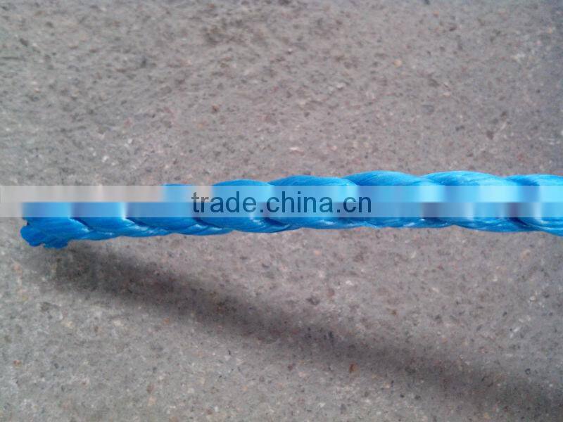 pp splitfilm rope silver rope blue color