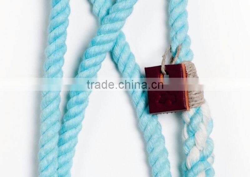 Heavy Duty Climbing Rope Dog Leash Safety Rope dog leash: Small sea foam dyed cotton rope leash