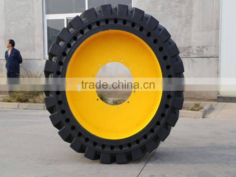 Top Quality 17.5-25 Solid Tyres With Rims & Holes