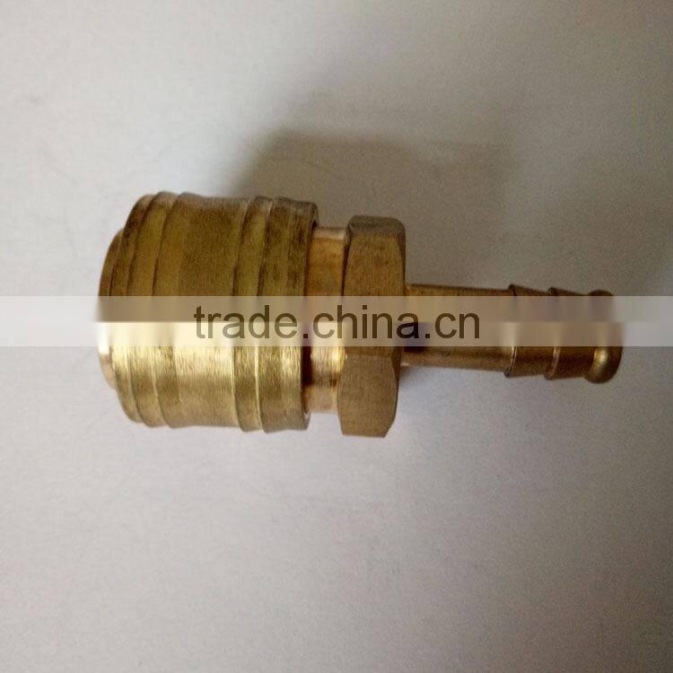 German type hose barb Steel Needle Lock coupler,garden hose brass joint