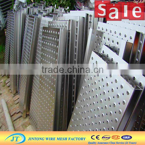 316l stainless steel perforated metal/anti-slip grip strut safety grating