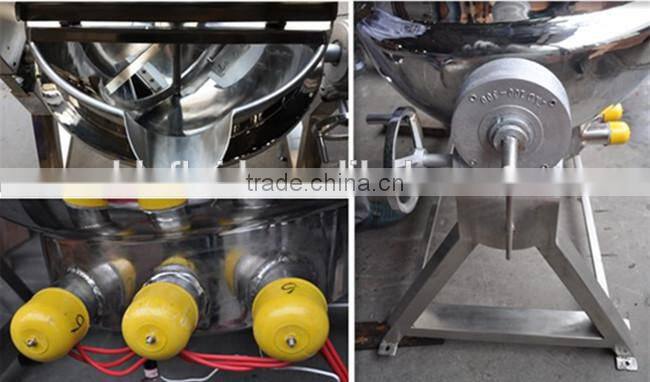 steam jacketed kettle with mixer