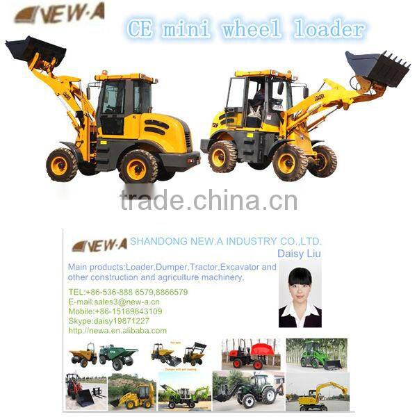 2016 hot 1.2ton ZL12 hot sale mini shovel loader