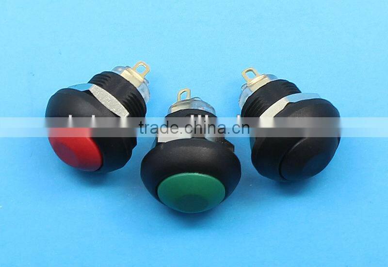 12mm mini waterproof push button switch