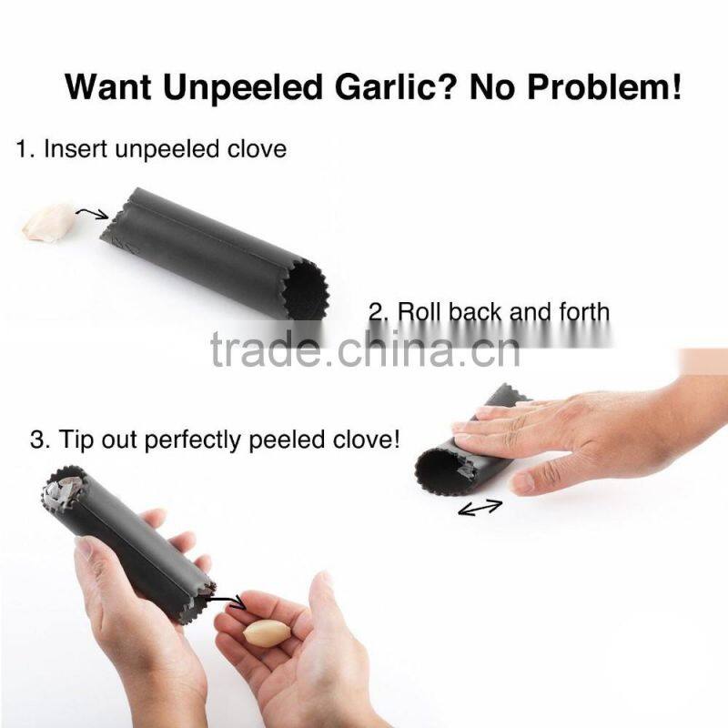 High grade factory direct sale manual garlic press and peeler