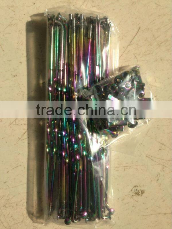 motorcycle colourful spoke