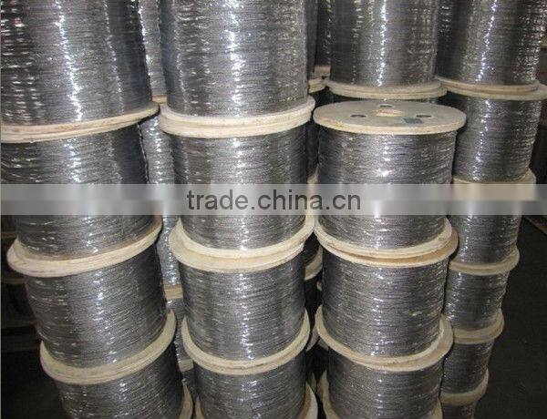 0.6-36mm 316 Galvanized Steel Wire Rope
