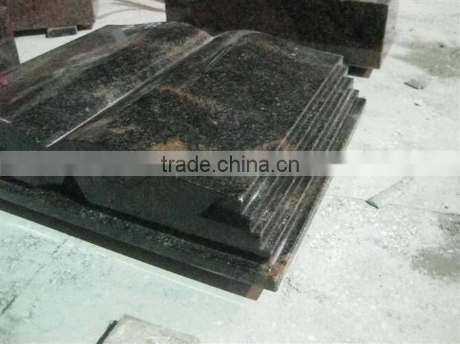 Black unique tombstone design