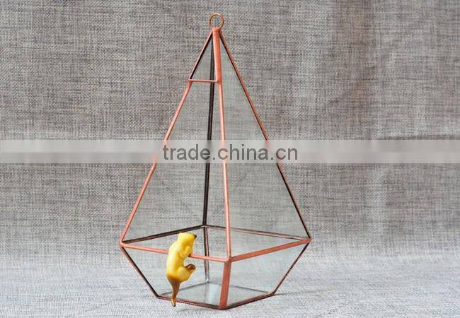 Indoor decor hanging glass terrarium micro landscape plant glass greenhouse