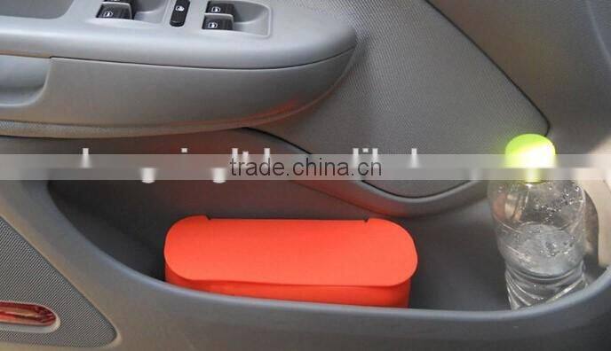 Car accessories soft silicone garbage can